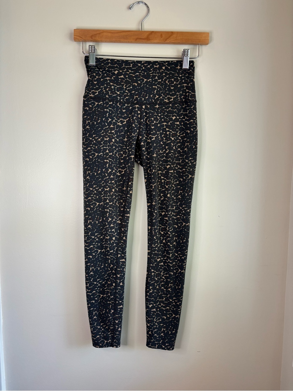 Varley Black and Tan Printed Kids Leggings